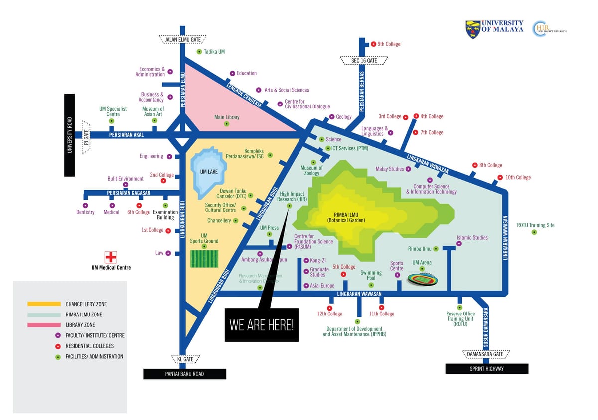 Kat jeyografik nan inivèsite malaya