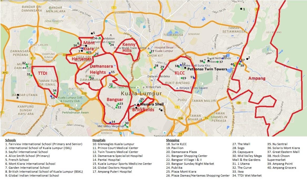 kuala lumpur zòn kat jeyografik