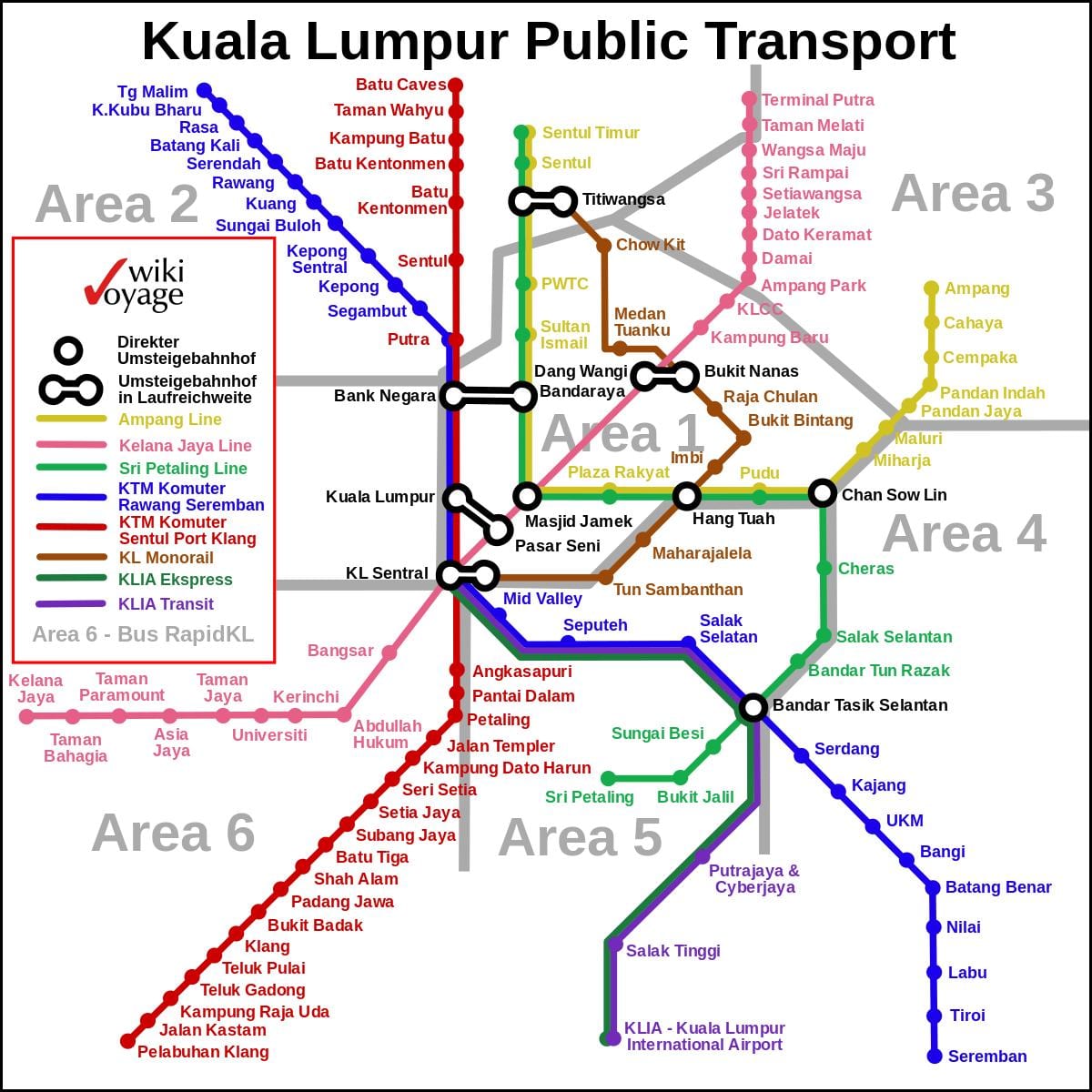 transpò piblik kuala lumpur kat jeyografik