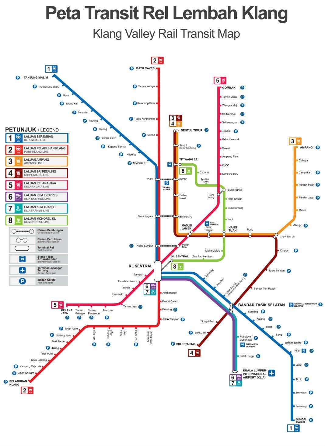 tren wout kat jeyografik malezi