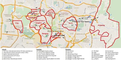 Kuala lumpur zòn kat jeyografik